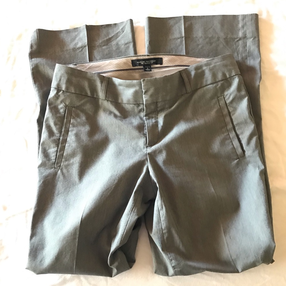 Banana Republic Martin Fit Pinstriped Trousers